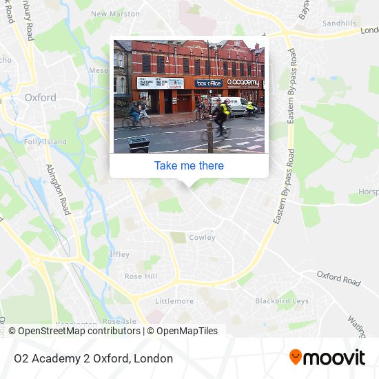O2 Academy 2 Oxford map