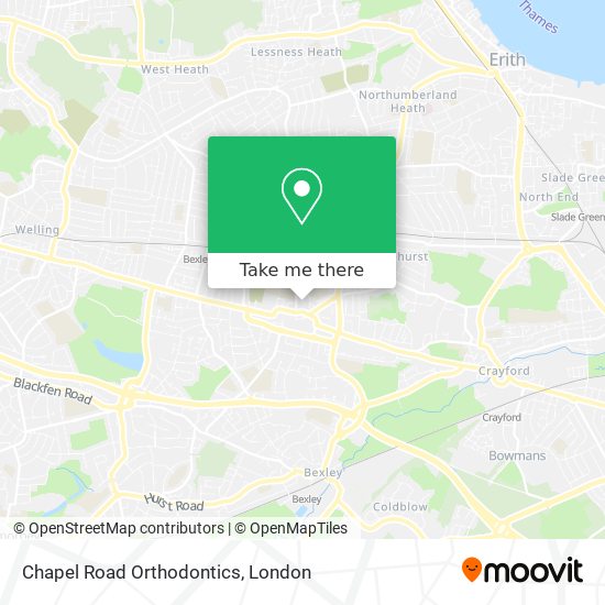 Chapel Road Orthodontics map