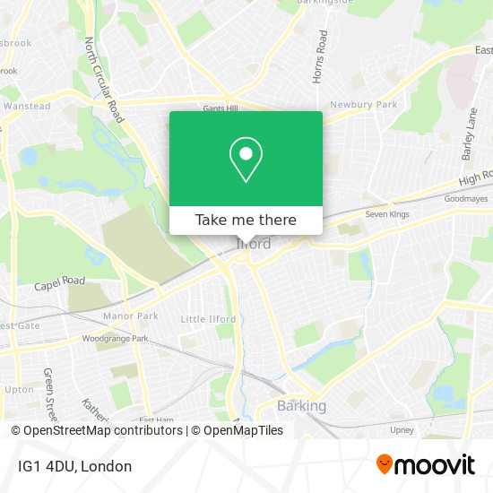 IG1 4DU map