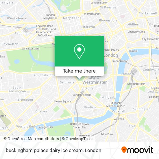 buckingham palace dairy ice cream map
