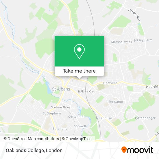 Oaklands College map