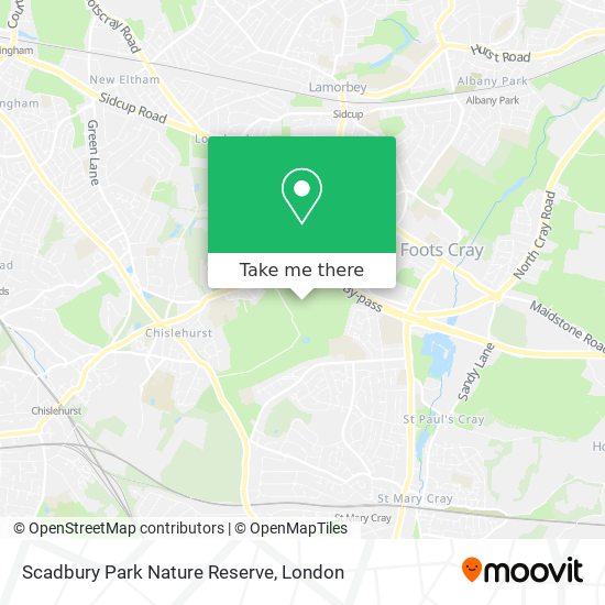 Scadbury Park Nature Reserve map