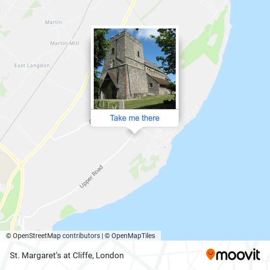St. Margaret's at Cliffe map
