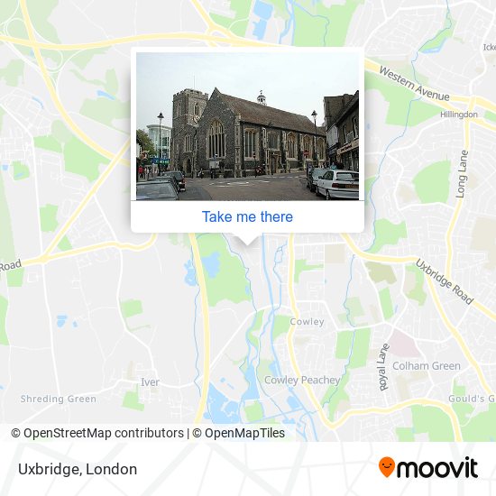Uxbridge map
