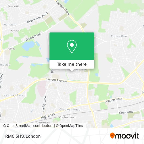 RM6 5HS map