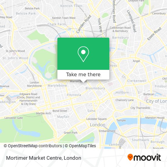 Mortimer Market Centre map