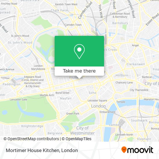 Mortimer House Kitchen map