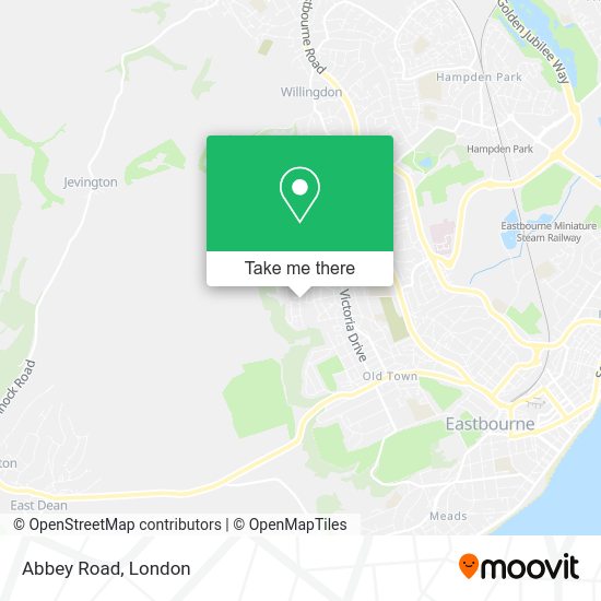 How to get to Abbey Road in Eastbourne by bus or train?