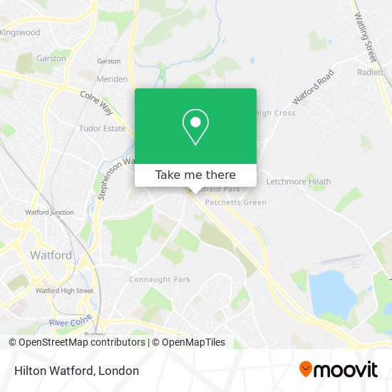 Hilton Watford map