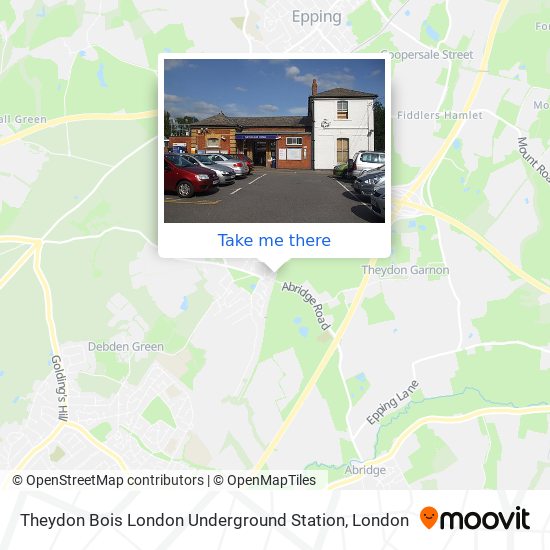 Theydon Bois London Underground Station map