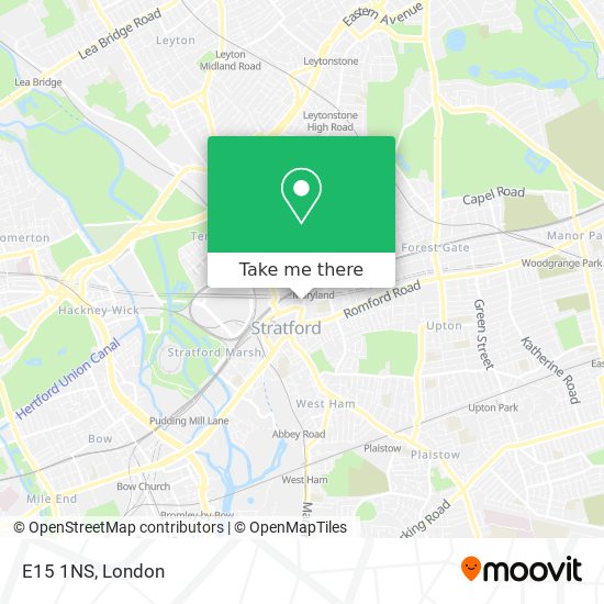 E15 1NS map