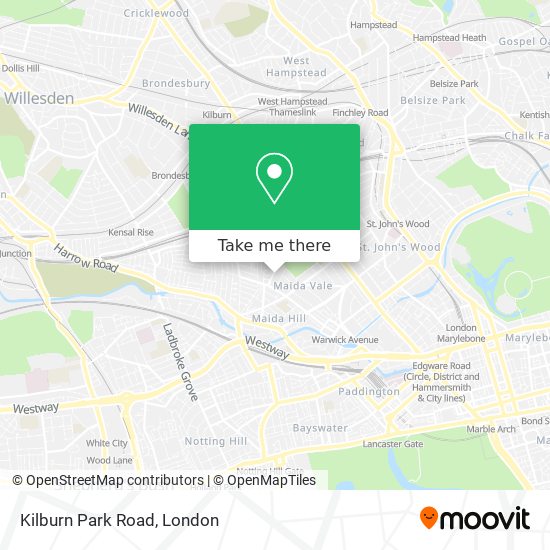 Kilburn Park Road map