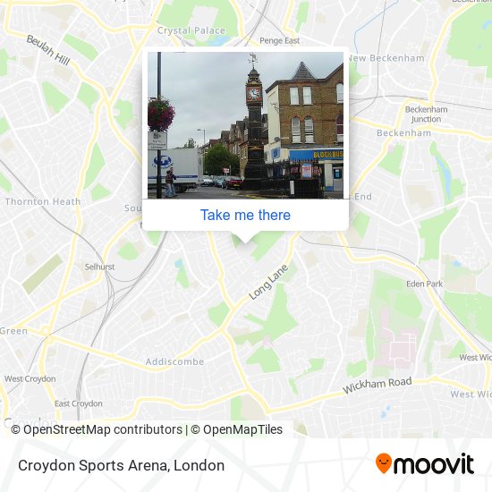 Croydon Sports Arena map