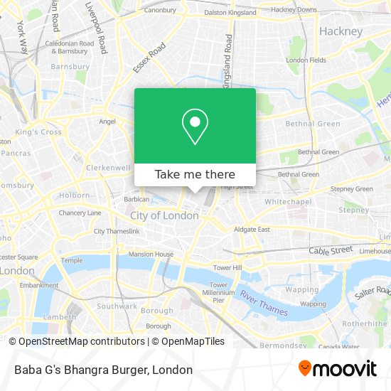 Baba G's Bhangra Burger map
