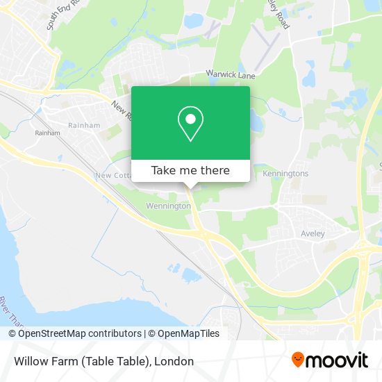 Willow Farm (Table Table) map