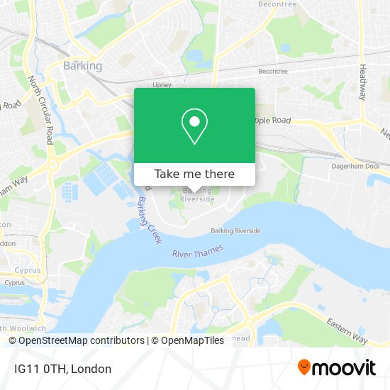 IG11 0TH map