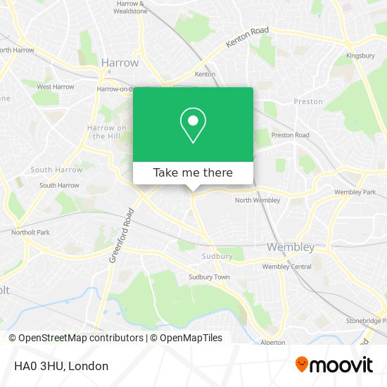 HA0 3HU map