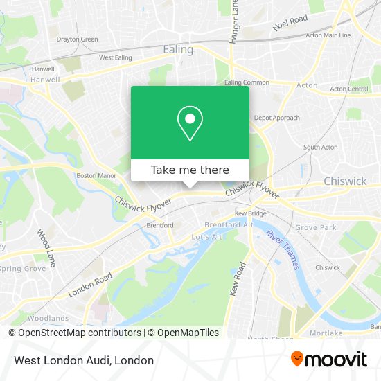 West London Audi map