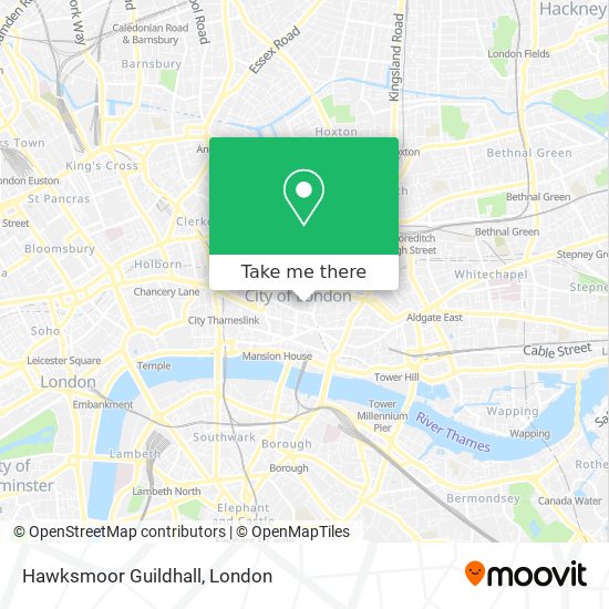 Hawksmoor Guildhall map