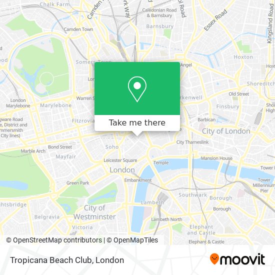 Tropicana Beach Club map