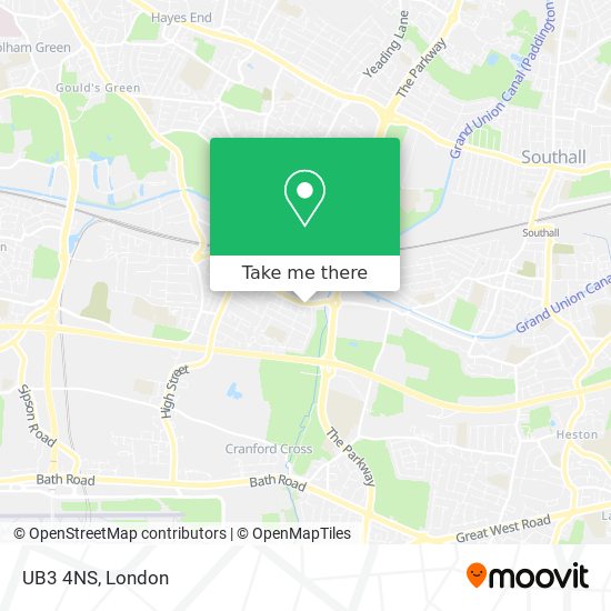 UB3 4NS map