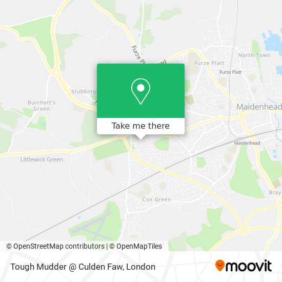 Tough Mudder @ Culden Faw map