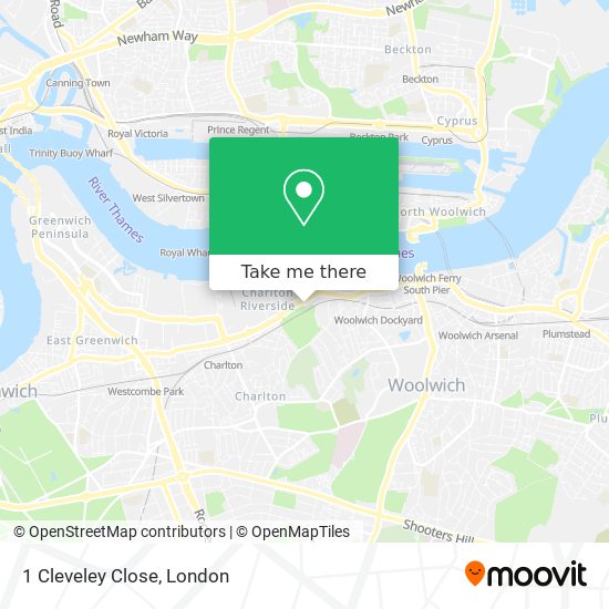 1 Cleveley Close map