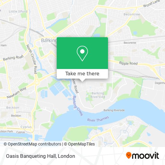 Oasis Banqueting Hall map