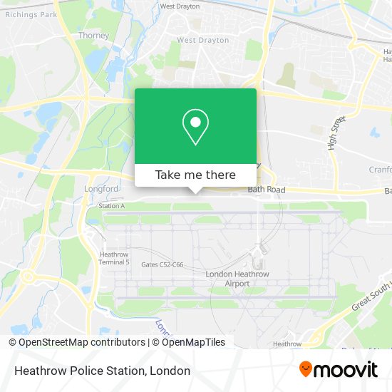 Heathrow Police Station map