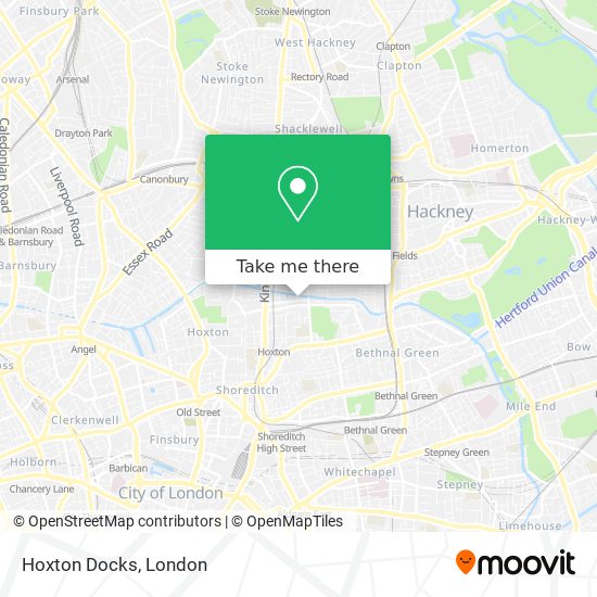 Hoxton Docks map