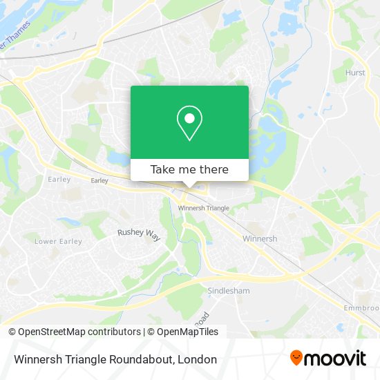 Winnersh Triangle Roundabout map