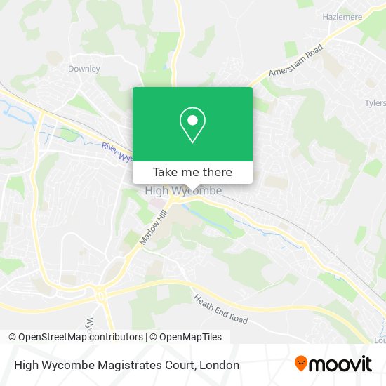 High Wycombe Magistrates Court map