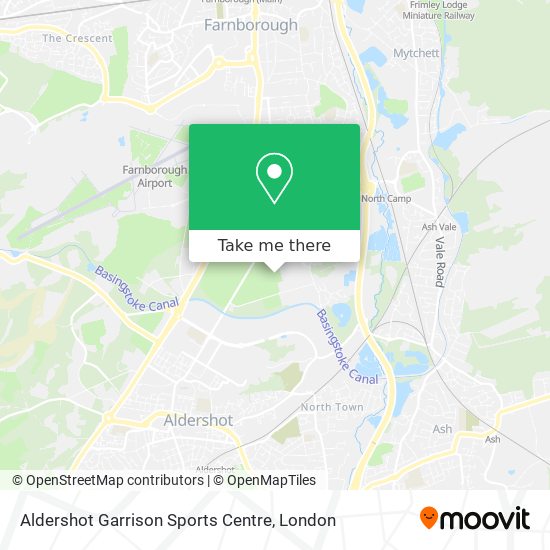 Aldershot Garrison Sports Centre map