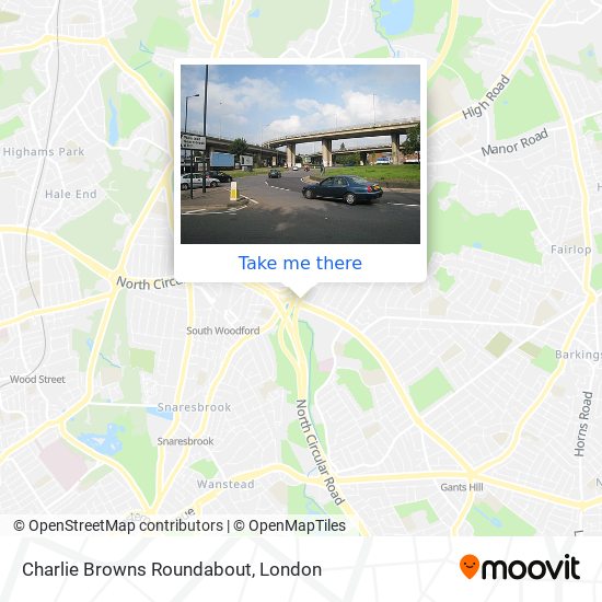 Charlie Browns Roundabout map