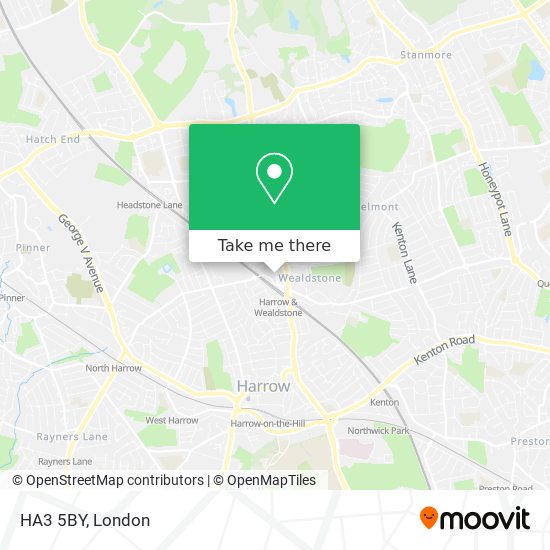 HA3 5BY map