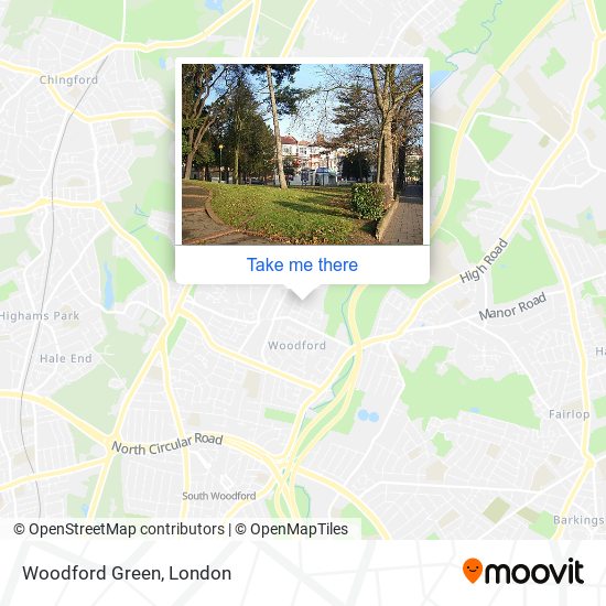 Woodford Green map