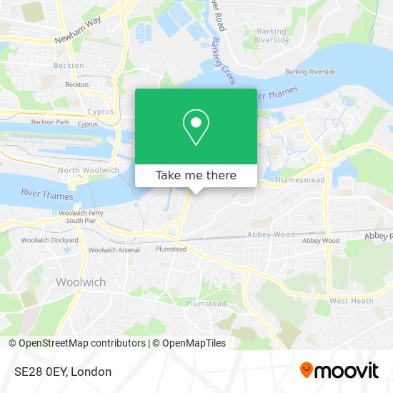 SE28 0EY map