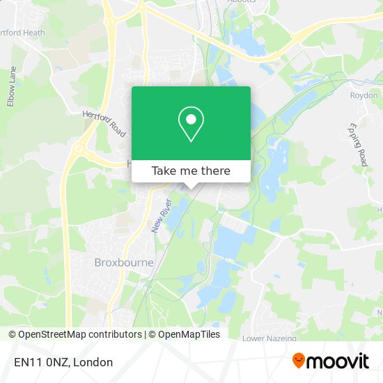 EN11 0NZ map