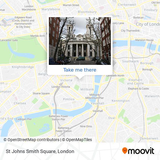 St Johns Smith Square map