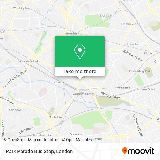 Park Parade Bus Stop map