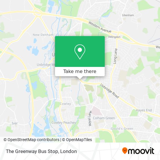 The Greenway Bus Stop map