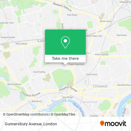 Gunnersbury Avenue map