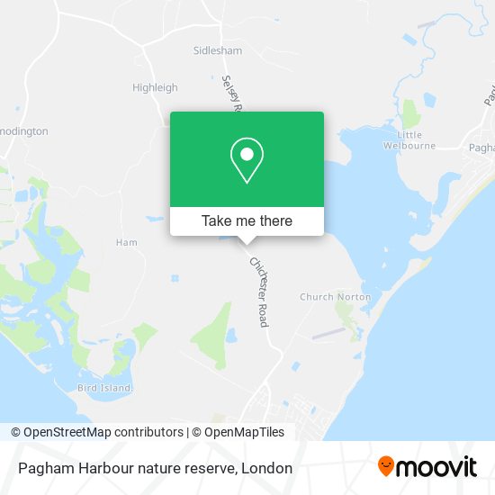 Pagham Harbour nature reserve map