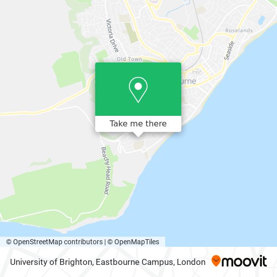 University of Brighton, Eastbourne Campus map