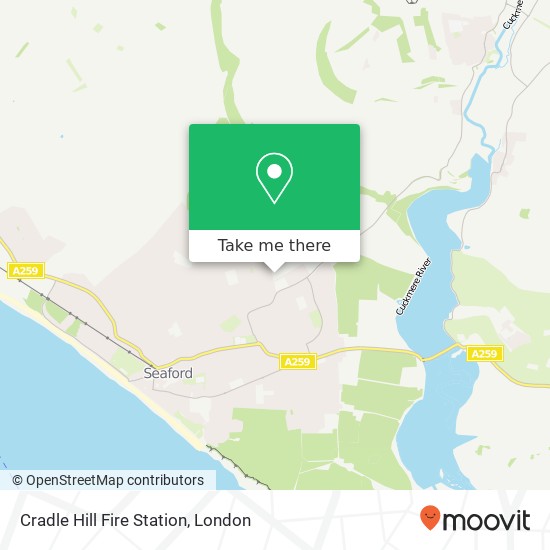Cradle Hill Fire Station map