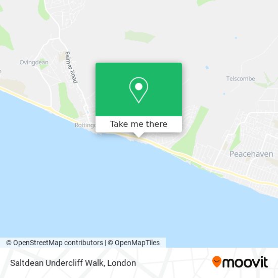 Saltdean Undercliff Walk map