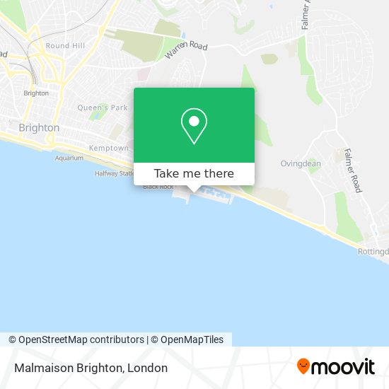 Malmaison Brighton map