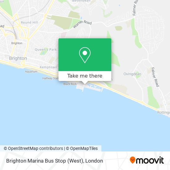 Brighton Marina Bus Stop (West) map