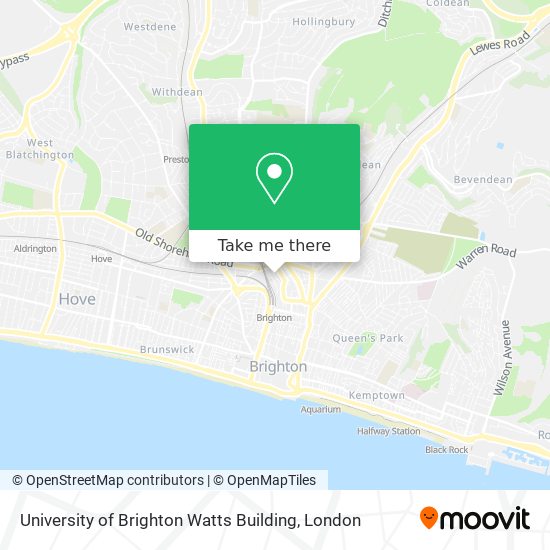 University of Brighton Watts Building map