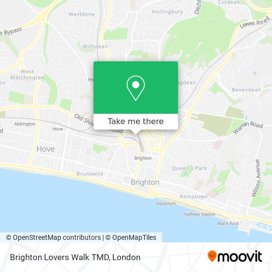 Brighton Lovers Walk TMD map